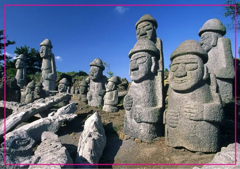 Прямоугольные жесткие магниты Южная Корея остров Jeju Dolharubang металлический магнит