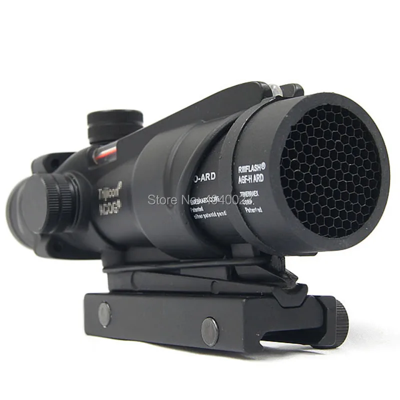 ACOG 4x32 источник волокна красный или зеленый освещенный прицел тактический оптоволоконный настоящий волоконный прицелы поставляются с Killflash