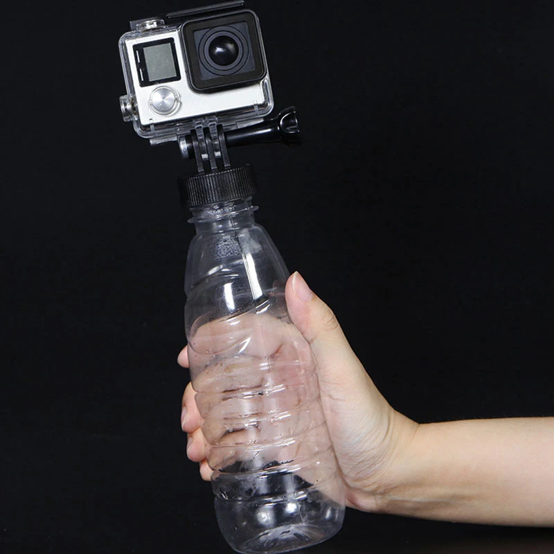 

Go pro 37mm Water Bottle Bottle Cap Monopod Tripod for Gopro Hero Sjcam Yi 4K Connector Surfing Plastic Bottle Mount Adapter