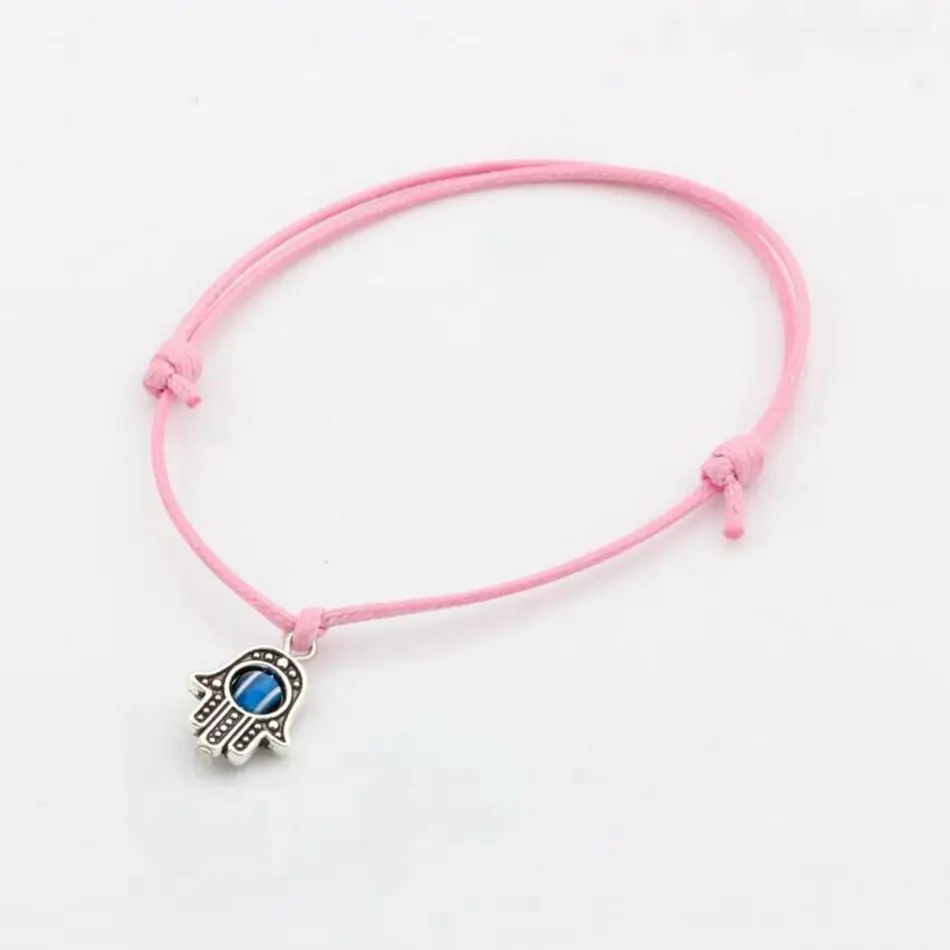 5 шт смешанные цвета Каббала Хамса рука Звезда Подвески со звездой Давида розовый