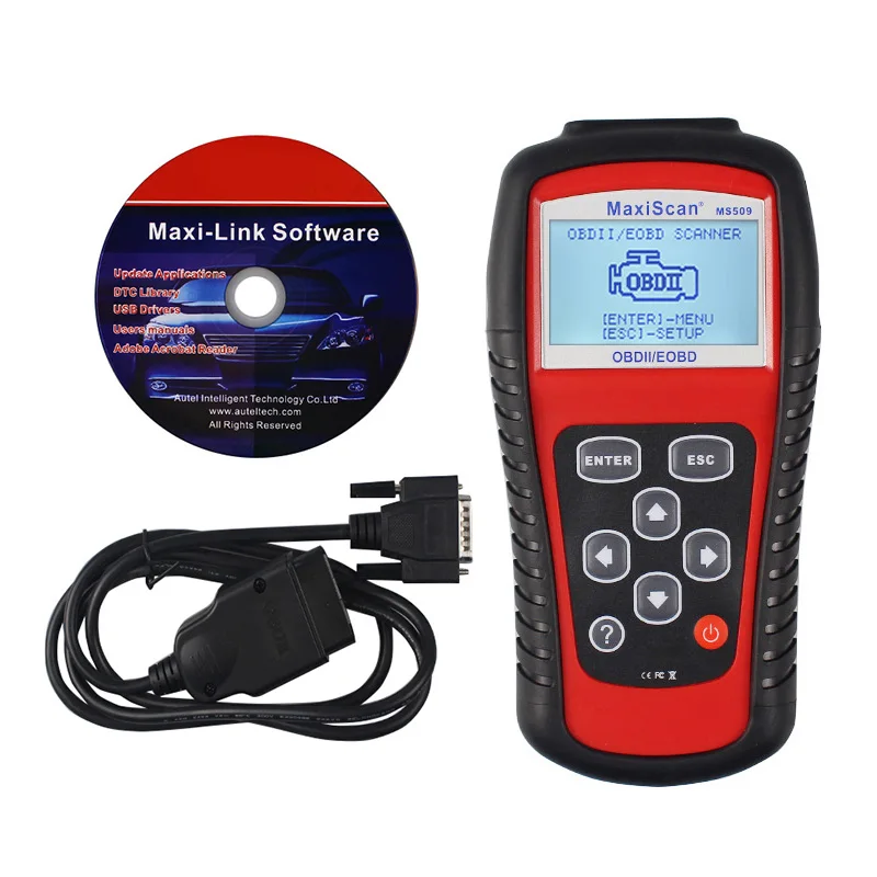 MaxiScan MS509 заводская цена OBDII/EOBD CAN сканер инструмент ms509 авто код читателя WorkFor