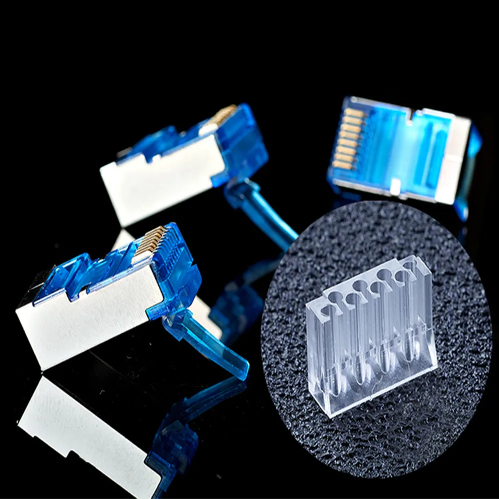 Сетевой разъем RJ45 5 шт. 8P8C Cat6 кабель Ethernet стандартный адаптер для гигабитной
