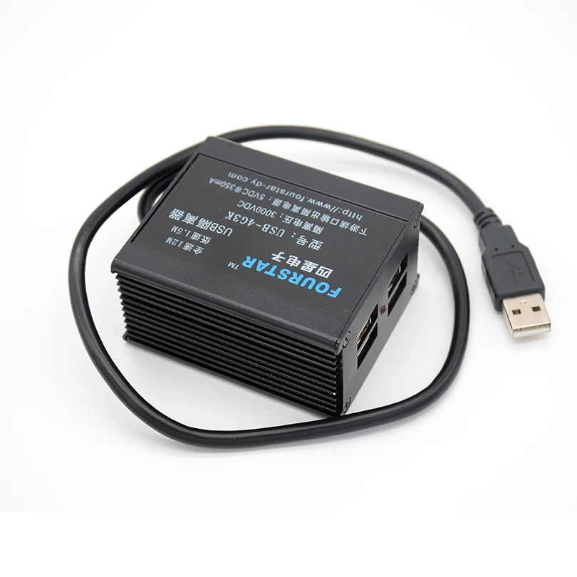 USB изоляционный изолятор напряжения 3000VDC с 4 изолированными USB-A портами