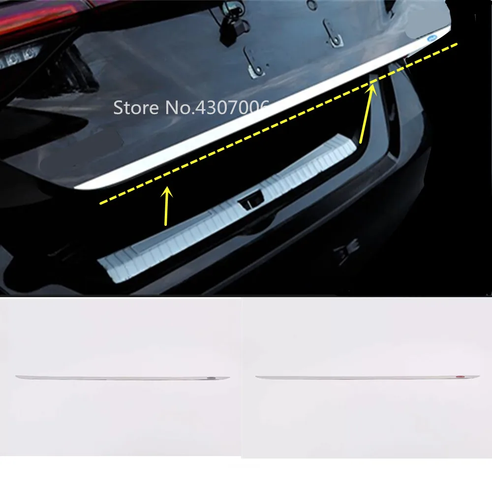 

For Toyota Avalon XX50 2018 2019 2020 2021 Car Stainless Steel Rear Door License Tailgate Bumper Frame Trim Trunk Moulding 1pcs