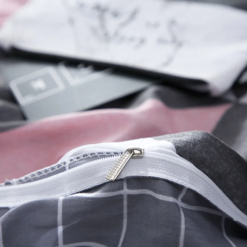 Цветной прямоугольник узор Твин Полный queen King Размеры мягкий пододеяльник 100%