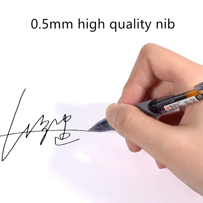 Гелевые ручки офисные канцелярские принадлежности гладкая запись комфорт