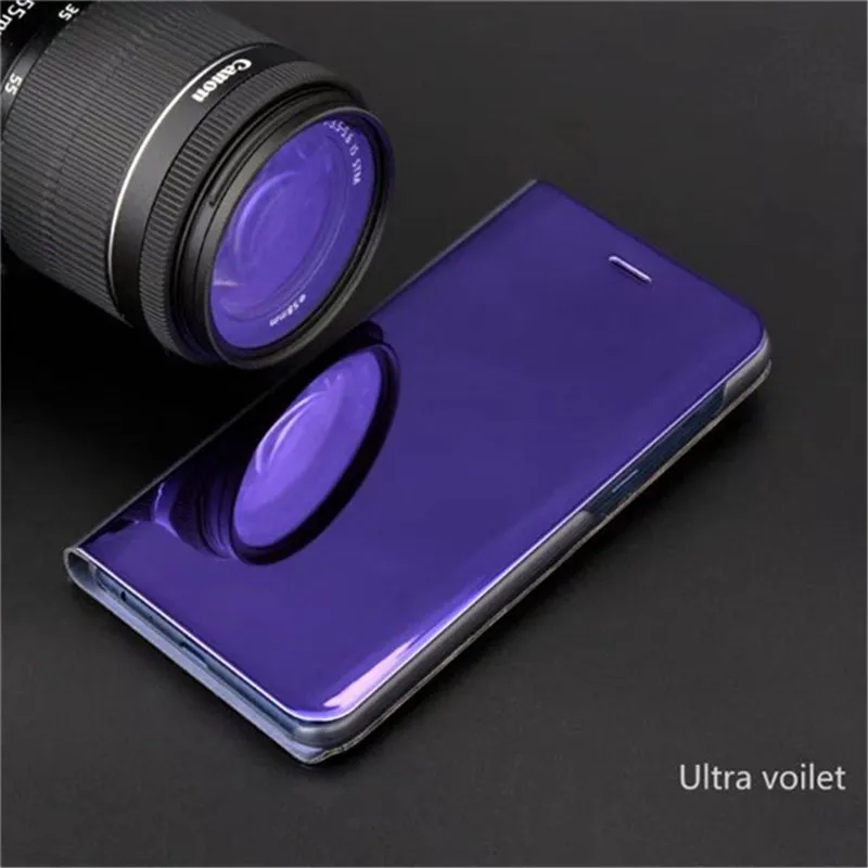 Для Oneplus 6 One Plus Smart кожаный откидной зеркальный чехол с подставкой для Samsung S9 Note 9 A6