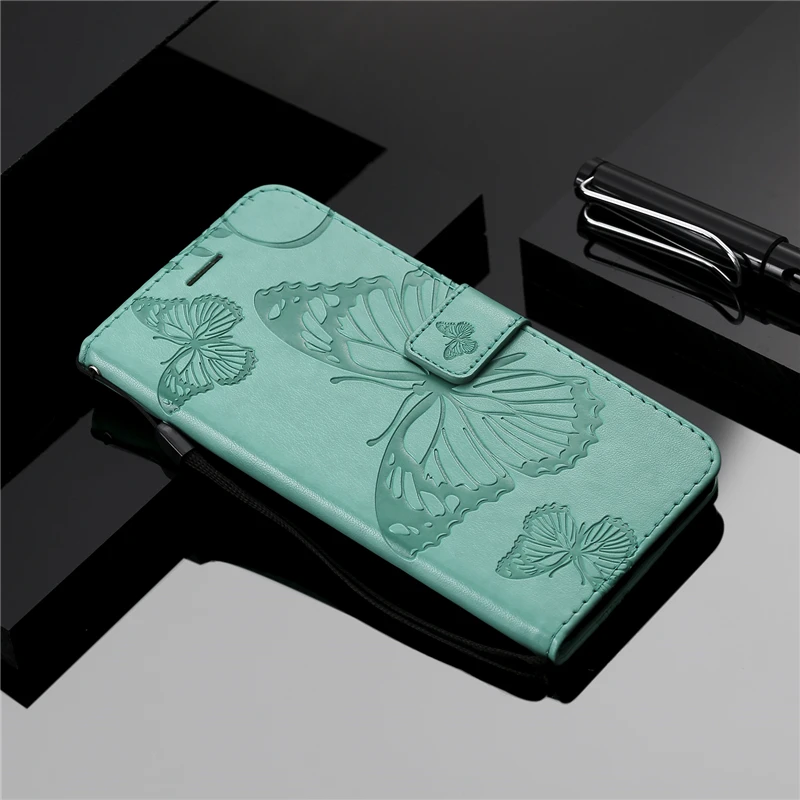 Двойной 3D чехол-кошелек с бабочкой для Sony Xperia L1 L2 XA1 XA2 XA Ultra XZ1 XZ2 Z3 Z5 Compact Mini E5