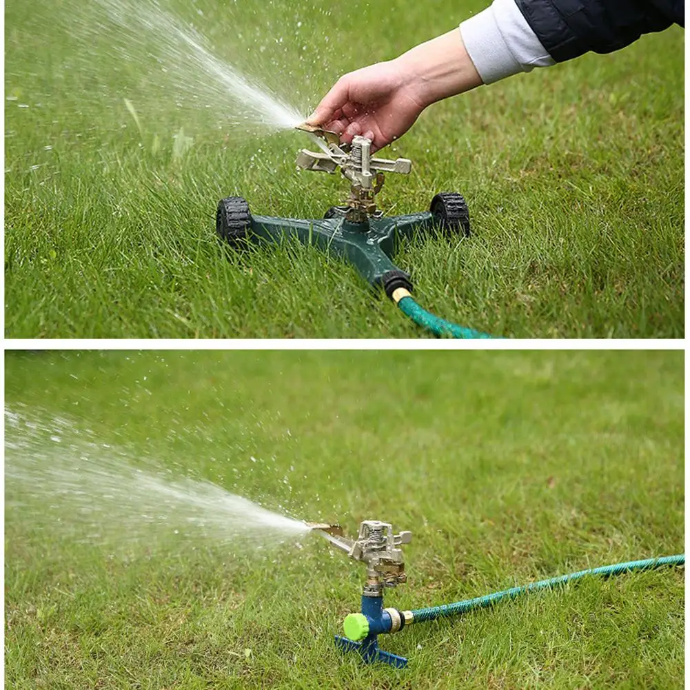Садовый Разбрызгиватель 360 градусов Автоматическая Вращающаяся насадка для