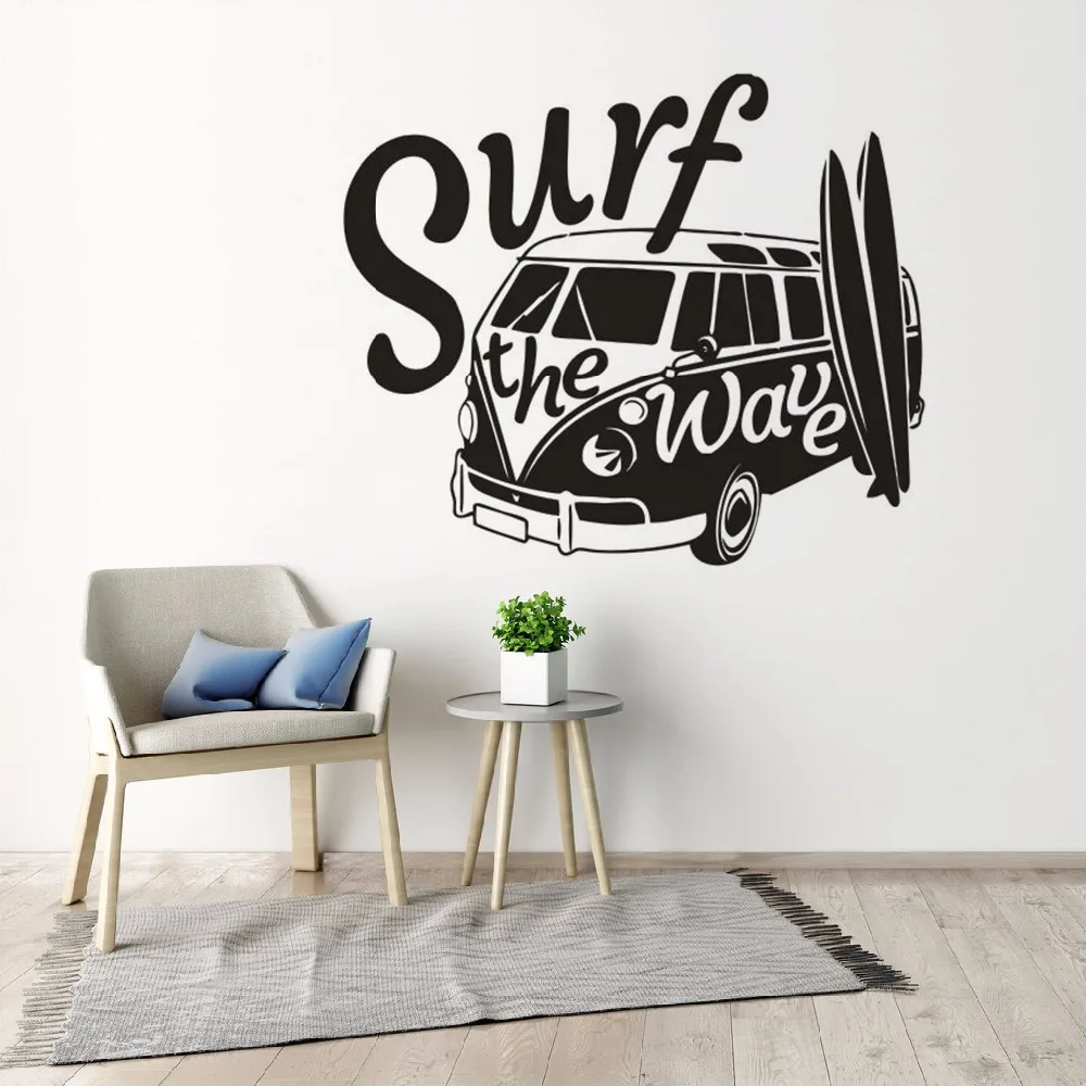 Наклейка на стену для серфинга и волны дорожная автомобиля летняя наклейка