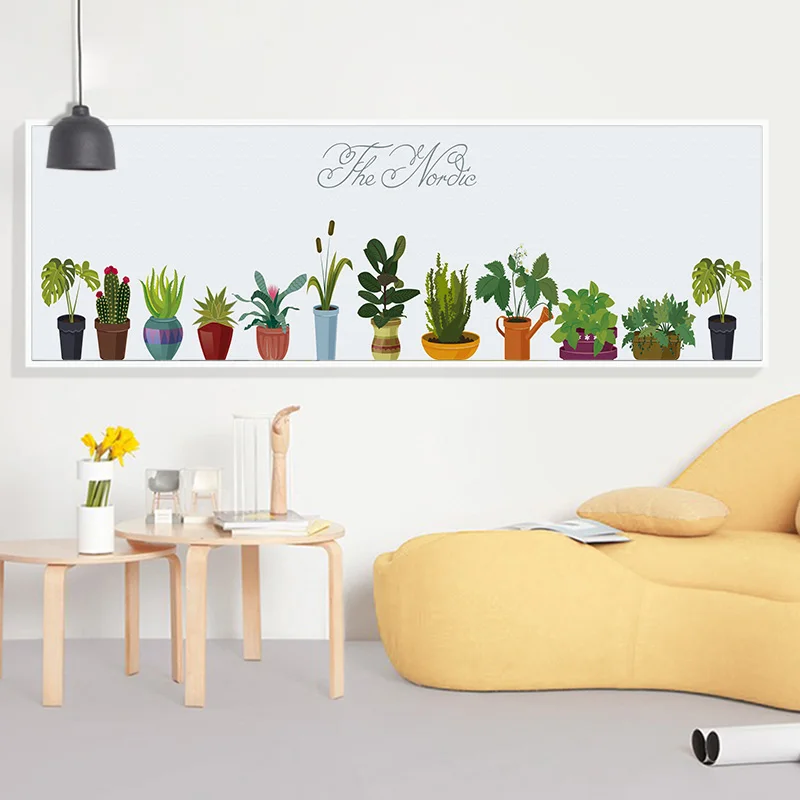 Длинный баннер плакаты и принты скандинавские настенные художественные картины