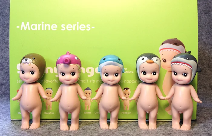 12 шт./лот, милая Модная Кукла sonny angel sea kewpie, детский подарок на день рождения, подарок на день Святого Валентина