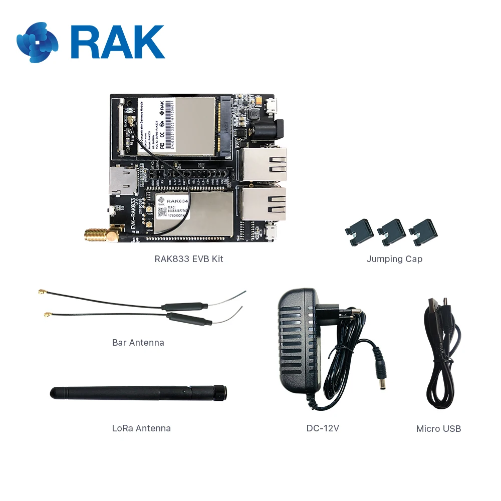 RAK833 набор EVB мини PCIe LoRa шлюз SX1301 концентратор Модуль и маршрутизатор AP модуль RAK634