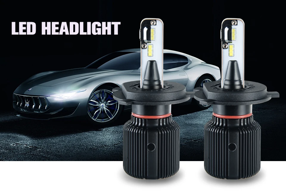 Aceersun H7 H4 светодиодный H11 H4 H7 H13 5 стороны освещение светодиоды с чипом CSP HB3 9005 9006 HB4 40 Вт 8000LM светодиодный Автомобильные фары лампы 12 V 24 V 6500 k