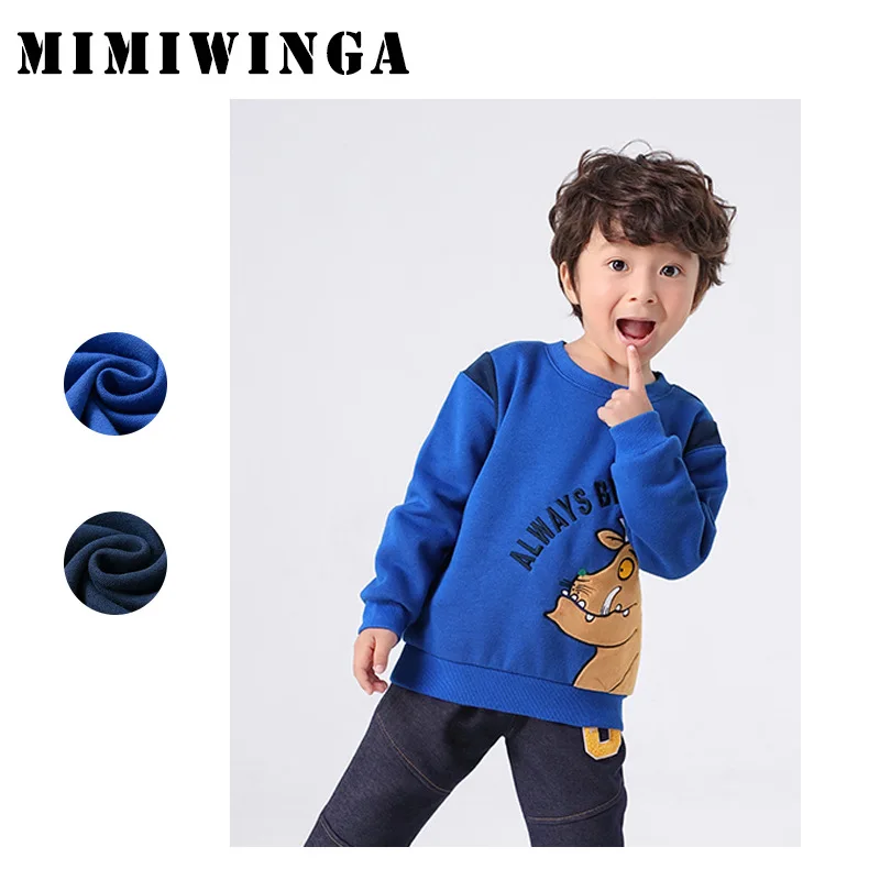 Mimiwinga/пуловер с героями мультфильмов толстовка Детская уличная флисовая