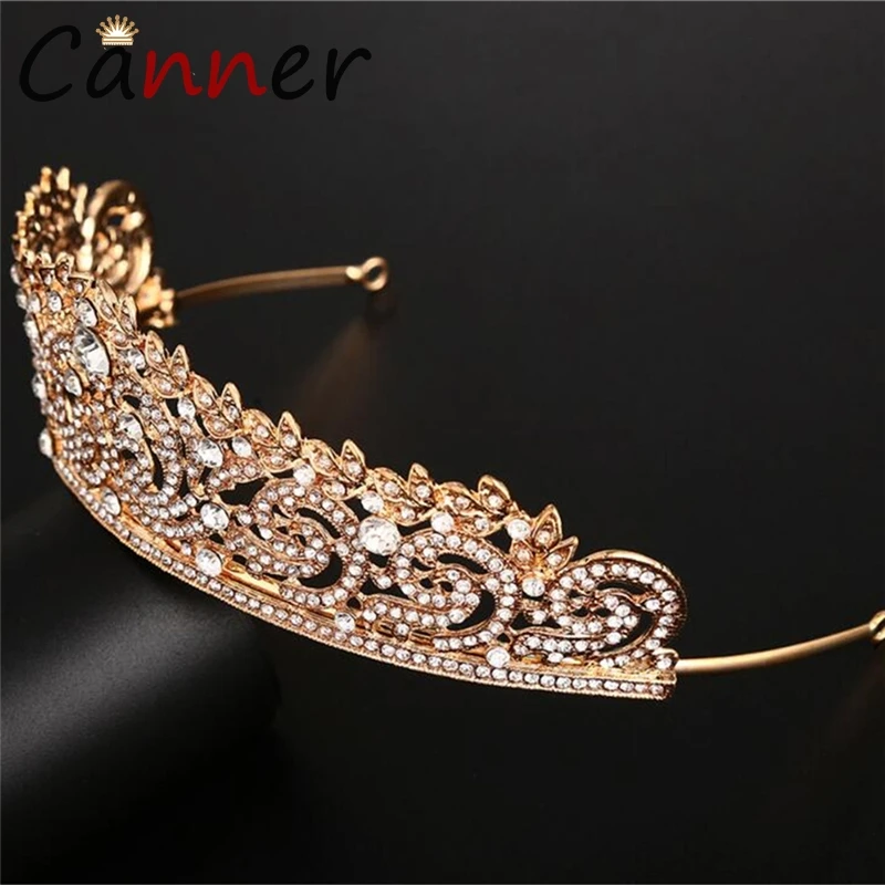 CANNER Роскошные тиары и короны золото/серебро Корона принцесса/Невеста барокко