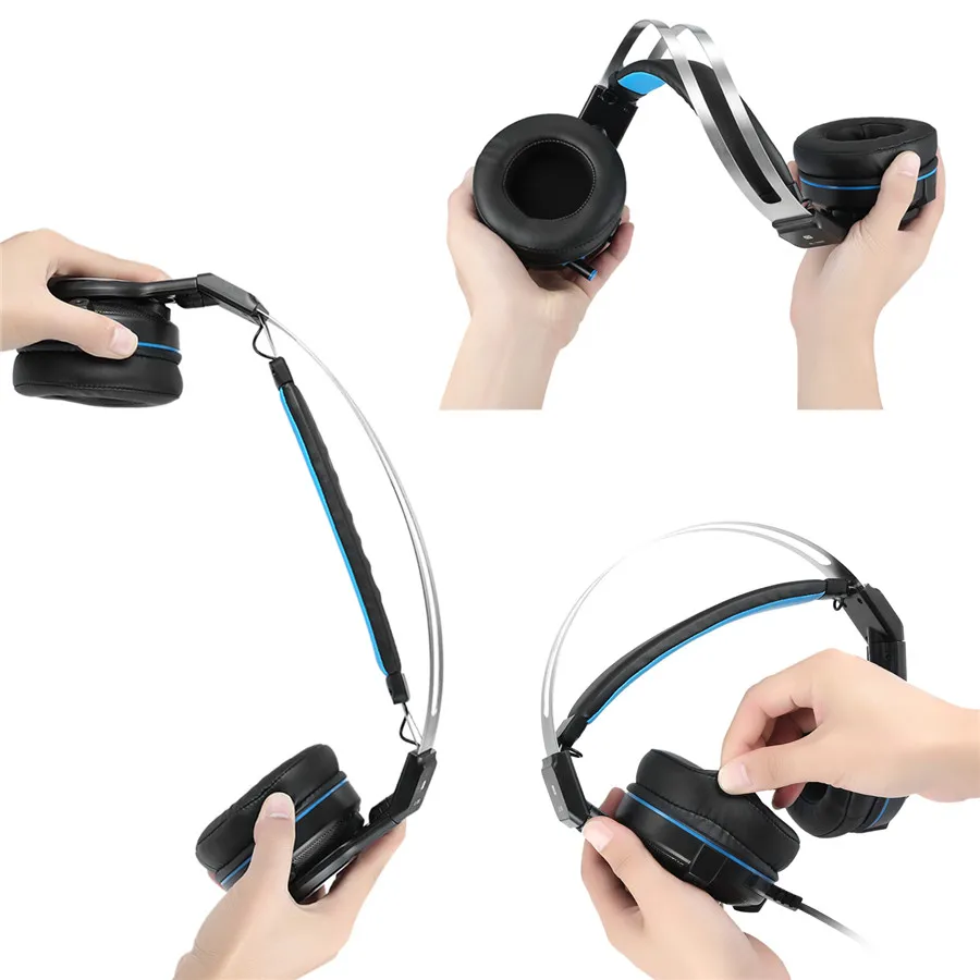 3,5 мм игровая гарнитура Casque Gamer, стерео наушники с микрофоном, светодиодный микрофон, игровые гарнитуры для ПК, компьютера, PS4, стол для Xbox One