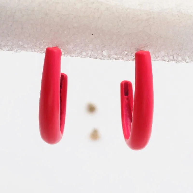 Yourem 2018 Модные женские серьги стержни новый октября Jewelry продажа девять красные 7 г