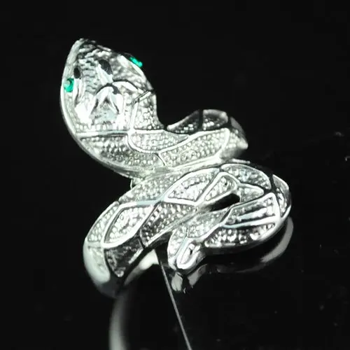 Хип хоп античное кольцо в стиле стимпанк змеи питона для мужчин ювелирные