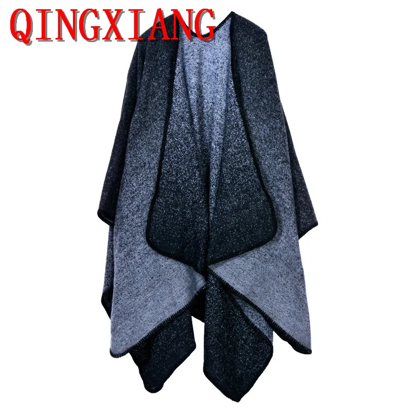 

Faux Cashmere Ponchos 20 Styles Women Girls Pashmina Scarf 130*150CM Print Capes Winter Warmer Shawl Knit Wrap