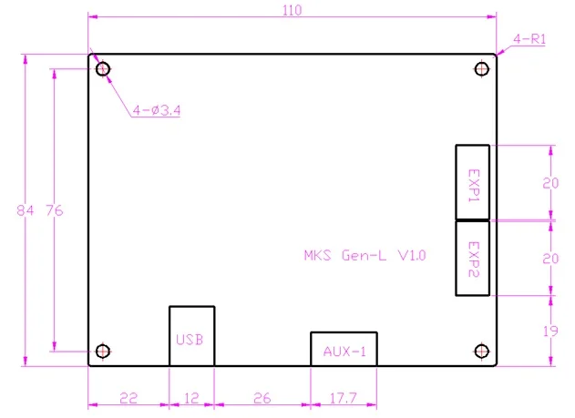 MKS Gen L V2.0 3d принтер плата контроллера Reprap Mega 2560 R3 Ramps 1,4 1,6 поддержка TMC2208 TMC2130 A4988 DRV8825 драйвер