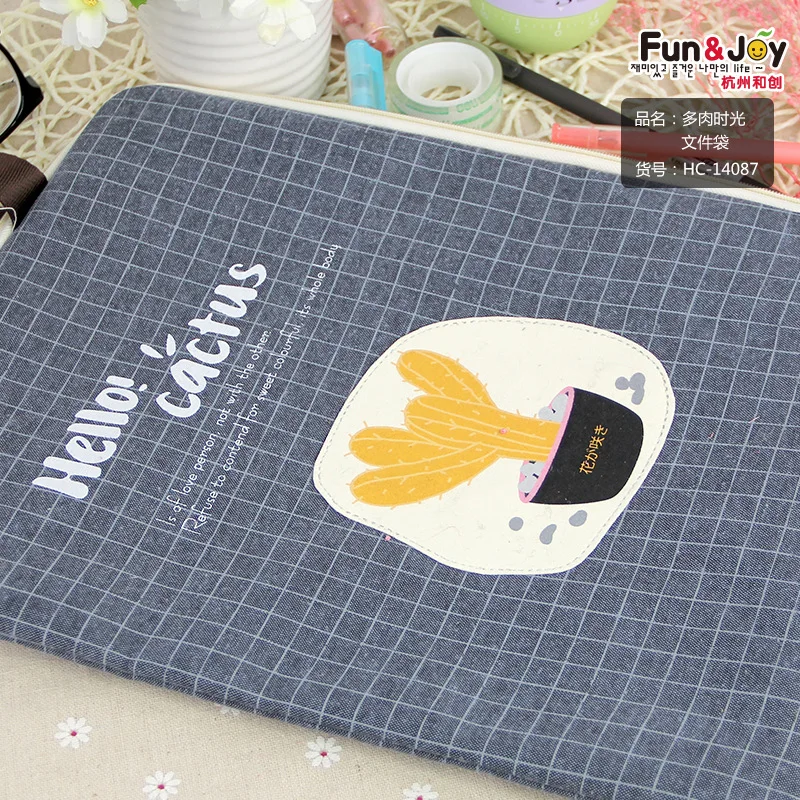 Мясо время водонепроницаемый холст файл мешок пыли офис молния архивных сумка