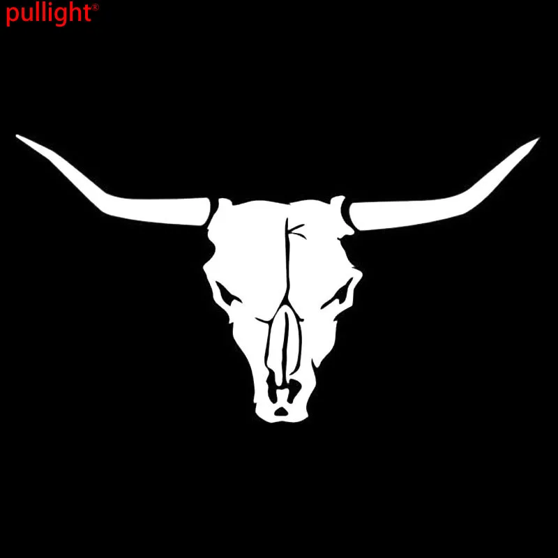 15 2*8 3 см Bull Longhorn череп модные наклейки виниловая наклейка на машину мотоцикл и