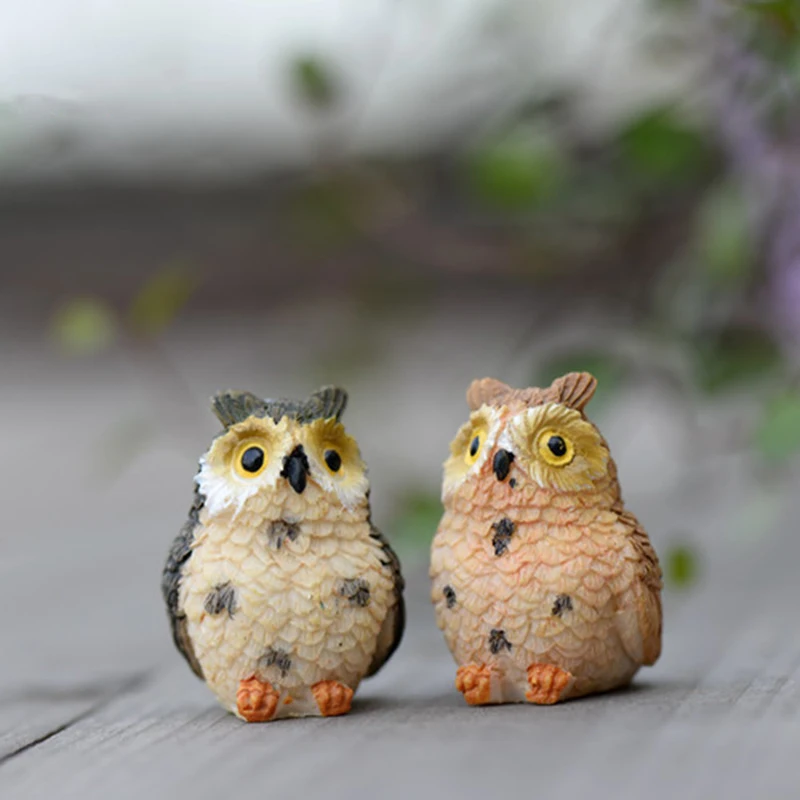 4 шт./компл. креативная пасторальная искусственная сова миниатюрная фигурка совы
