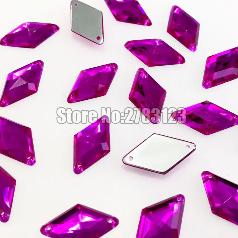 purplish red Стразы из акрила высокого качества с двумя отверстиями, аксессуары для одежды 9x15 мм 10x18 мм 14x24 мм 17x30 мм - Цвет: purplish red