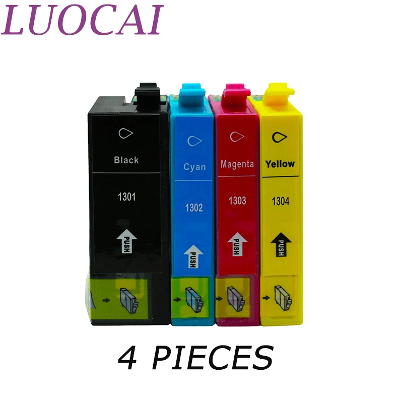 Совместимые чернильные картриджи LuoCai для Epson T1301 T1304 Stylus Office B42WD BX525WD BX535WD BX625FWD BX630FW