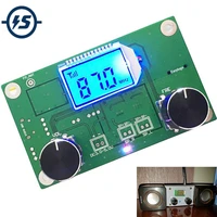 fm radio receiver module frequency modulation stereo receiving pcb circuit board with silencing lcd display 3 5v lcd module