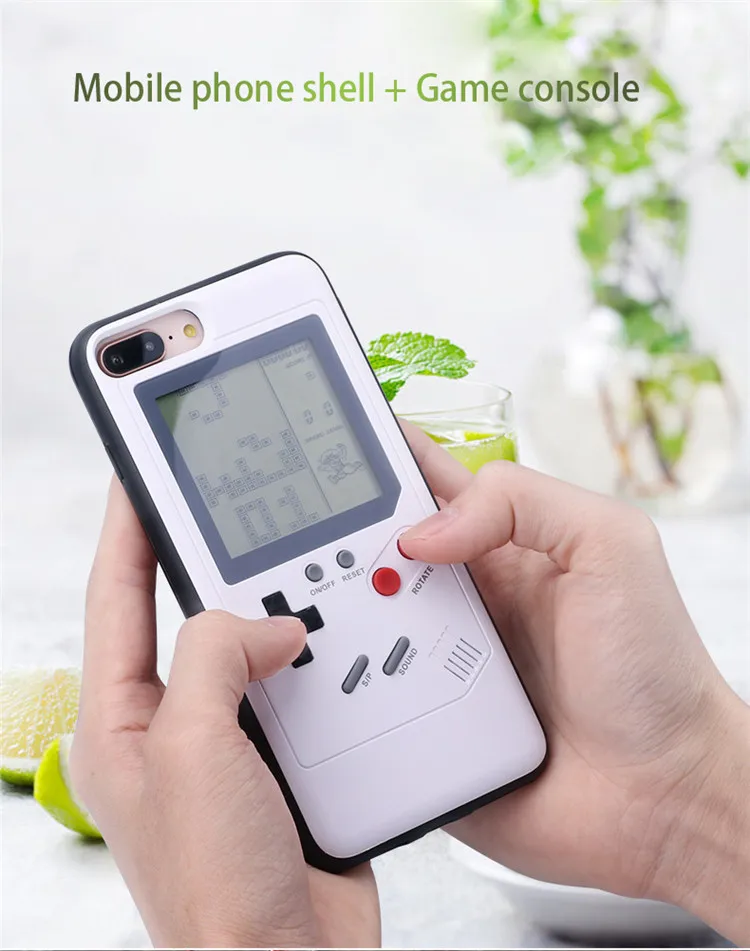 Чехол Gameboy для iPhone 7 ТПУ Ретро тетрис чехол для телефона для Apple iPhone X 6 6s 8 6/6s Plus чехол для телефона игровой чехол для телефона