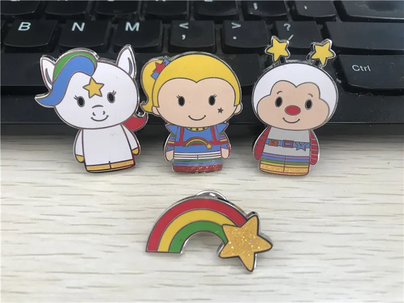 Hallmark значки Itty Bittys Rainbow Brite Twink Starlite Horse 4 шт. в комплекте новые свободные|Куклы| |