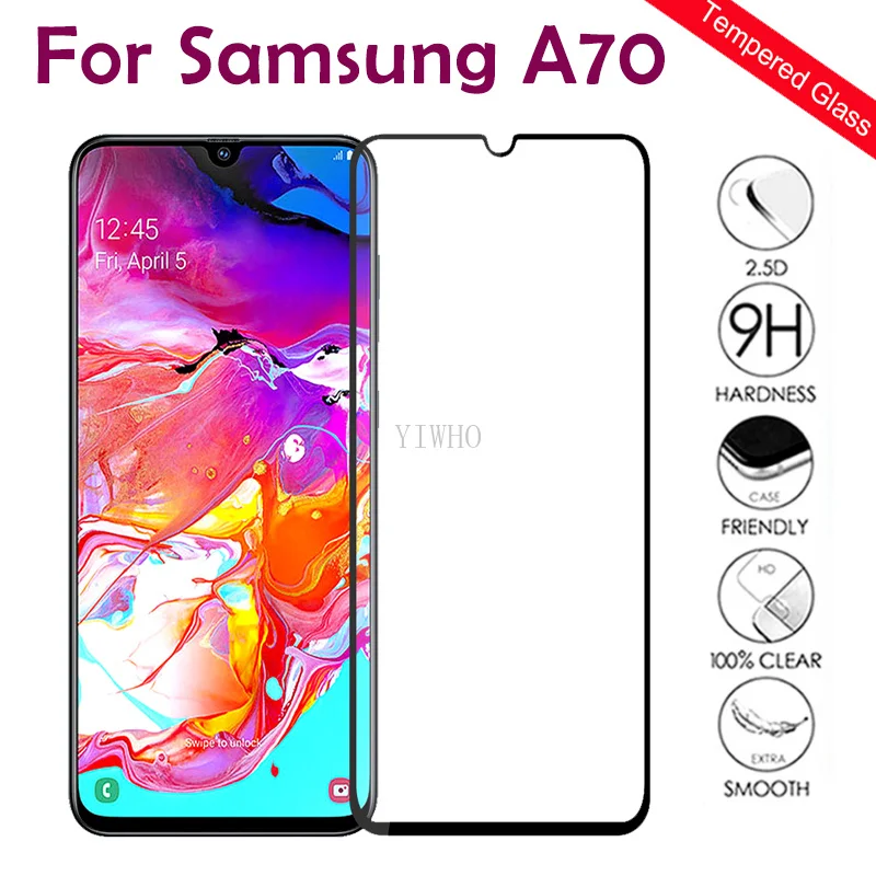 Закаленное стекло для Samsung Galaxy A70 2019 защитная пленка экрана чехол SM A705F/DS A 70 A705f 70a 6 7