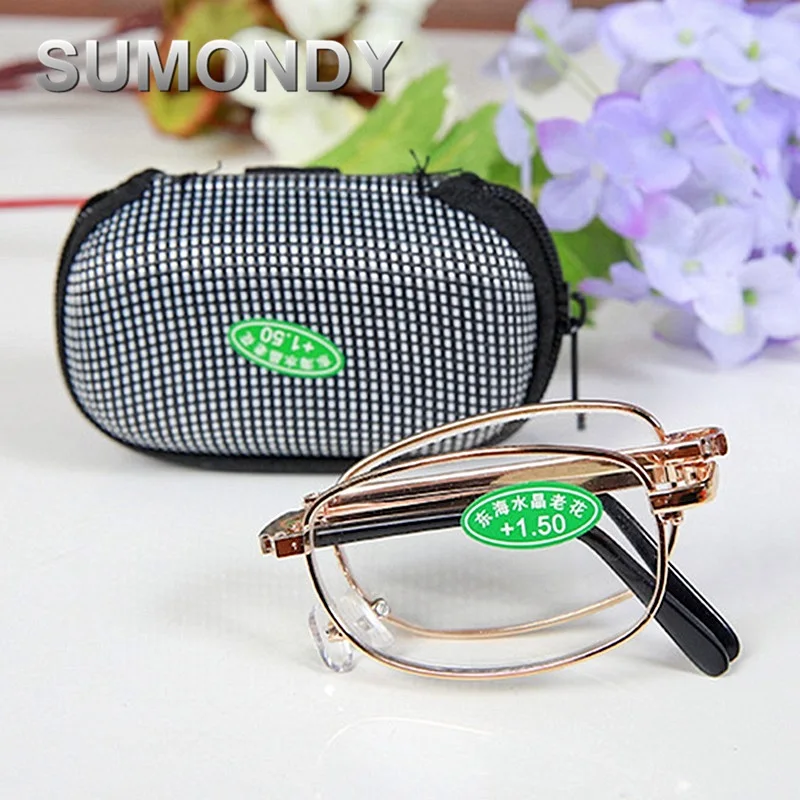 SUMONDY брендовые портативные складные очки для чтения мужские и женские против