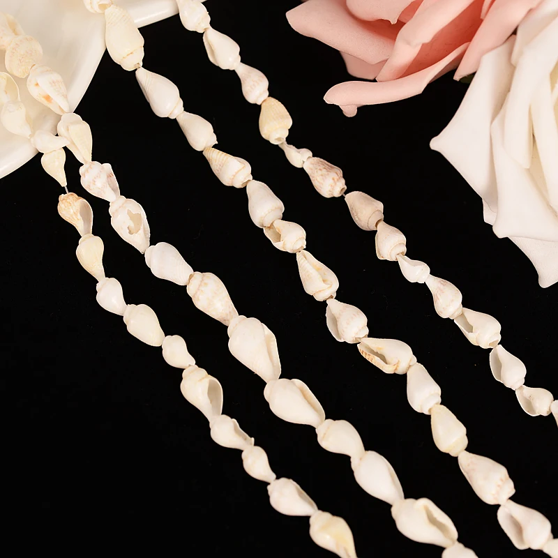 Женское винтажное ожерелье в виде ракушек кулон форме ракушки цвета морской