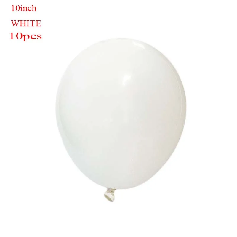 10inch whie Macaron 10 18 36 дюймов Большой пастельных шарики Baby Shower украшения мгновенной проявки Macaroon баллоны Blanc на свадьбу и день рождения Globos латексный воздушный шар S6XZ - Цвет: 10inch whie Macaron