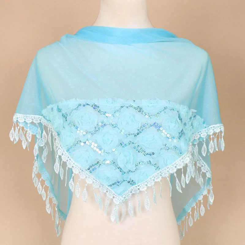 2019 женский модный треугольный шарф кружевные летние пляжные шарфы с цветочным