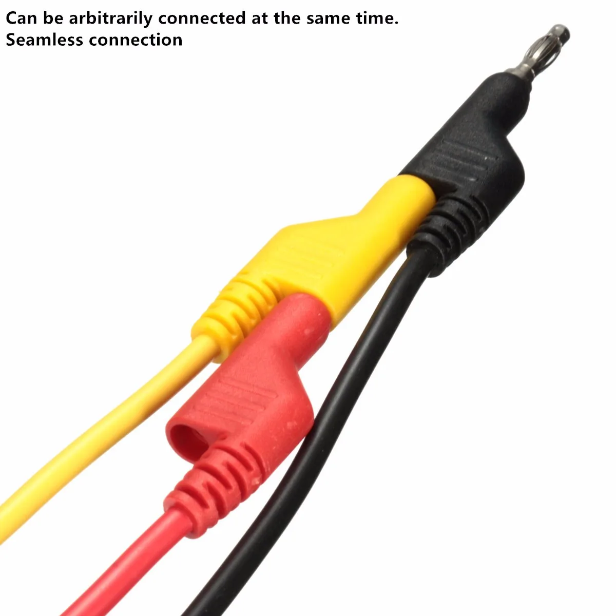 Разъем типа банан в Аллигатор 1 м/39 3 дюйма 15 А Тестовый Кабель с зажимом