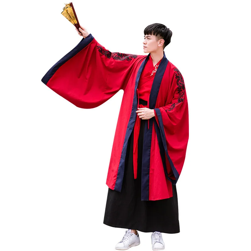 Hanfu Женский китайский костюм Китайский народный танец костюмы hanfu унисекс народное платье китайское свадебное платье Косплей Костюм плащи