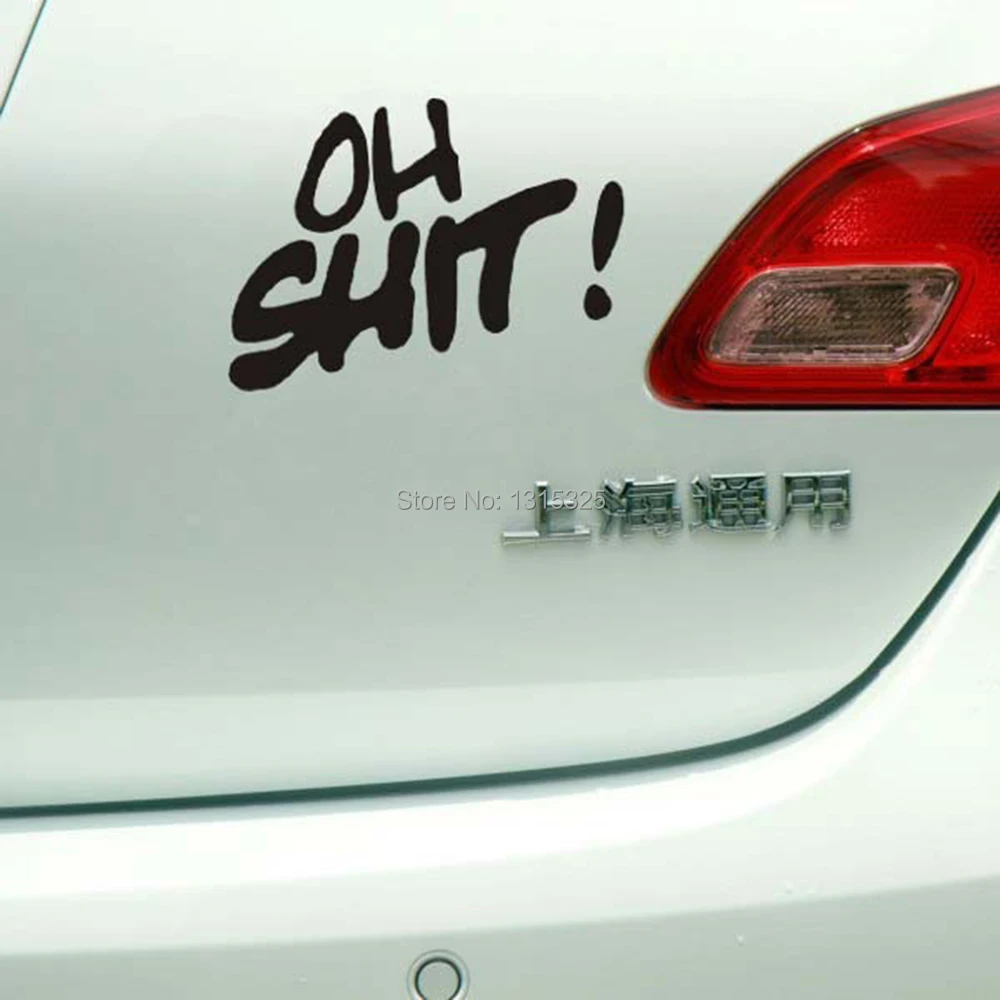 Aliauto OH SHIT! Автостайлинг забавные наклейки для автомобиля Toyota Ford Chevrolet Volkswagen skoda polo