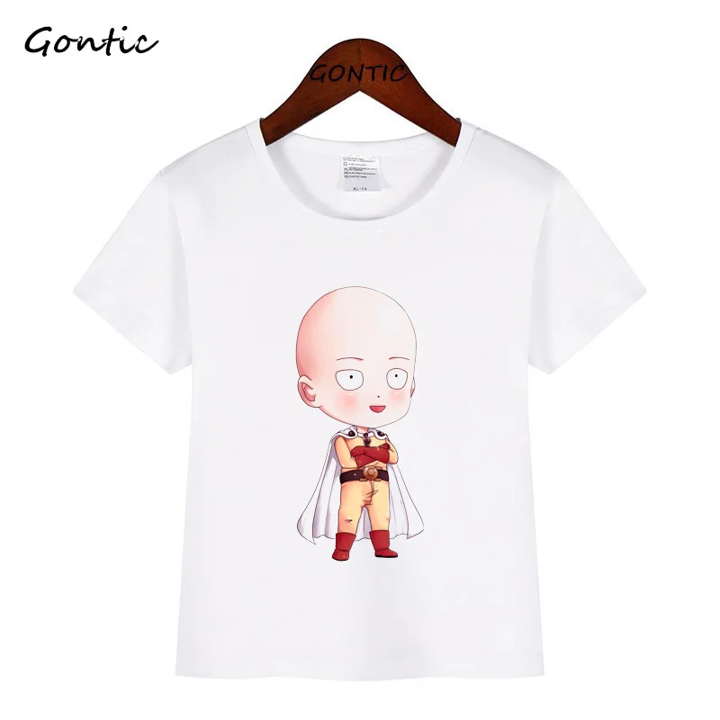 Новинка 2019 года Детская футболка с рисунком One Punch Rickt для мальчиков короткими