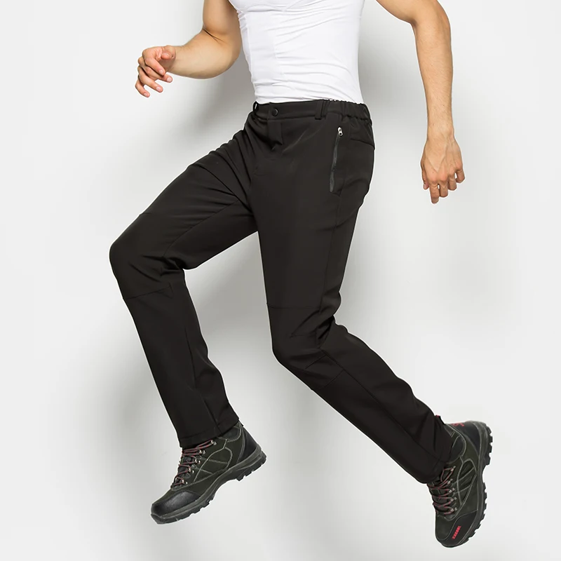 IEMUH брендовые зимние мужские походные брюки уличные флисовые спортивные