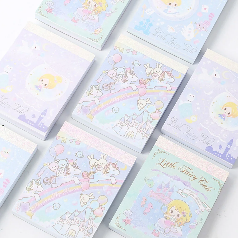 1Pcs Cute Creative Dream Unicorn Memo Pad Sticky Notes Notepad Stationery Gift For kids | Канцтовары для офиса и дома