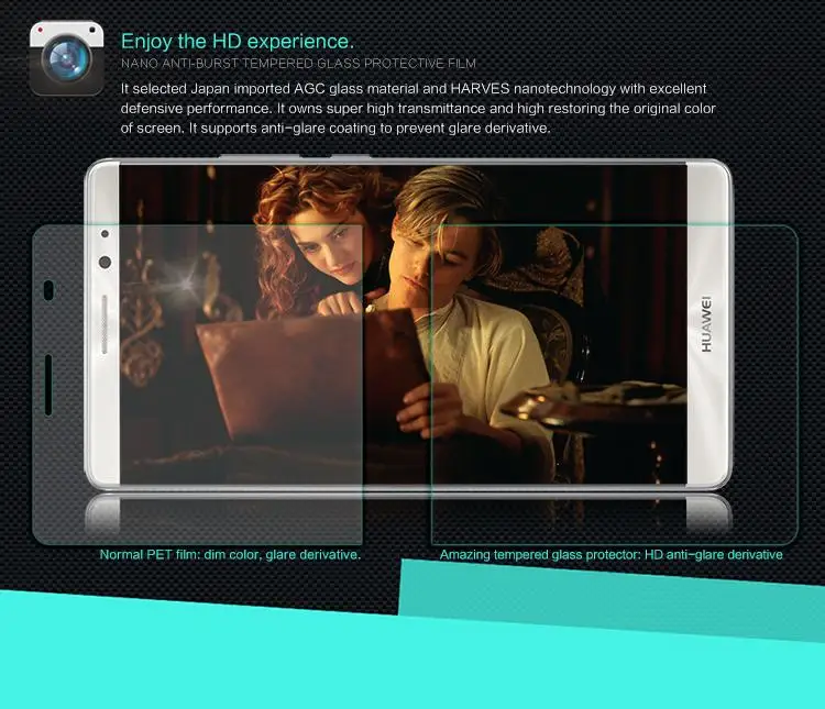 Закаленное стекло Nillkin Amazing H для Huawei Mate 8 противовзрывная Защита экрана Ascend 9