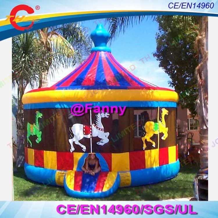 free air shipping to door commercial 4m inflatable Carousel jump bounce house bouncy castle bouncer combos | Игрушки и хобби
