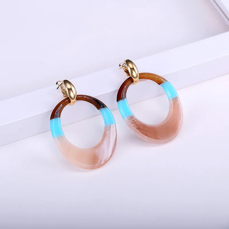 Винтажные акриловые висячие серьги в виде черепаховой ракушки 2019 для женщин