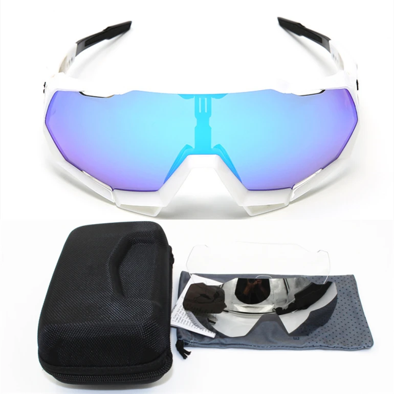 6 Брендовые спортивные велосипедные солнцезащитные очки Gafas ciclismo велосипедные очки MTB очки 3 линзы питер UV400 скорость - Цвет: 6