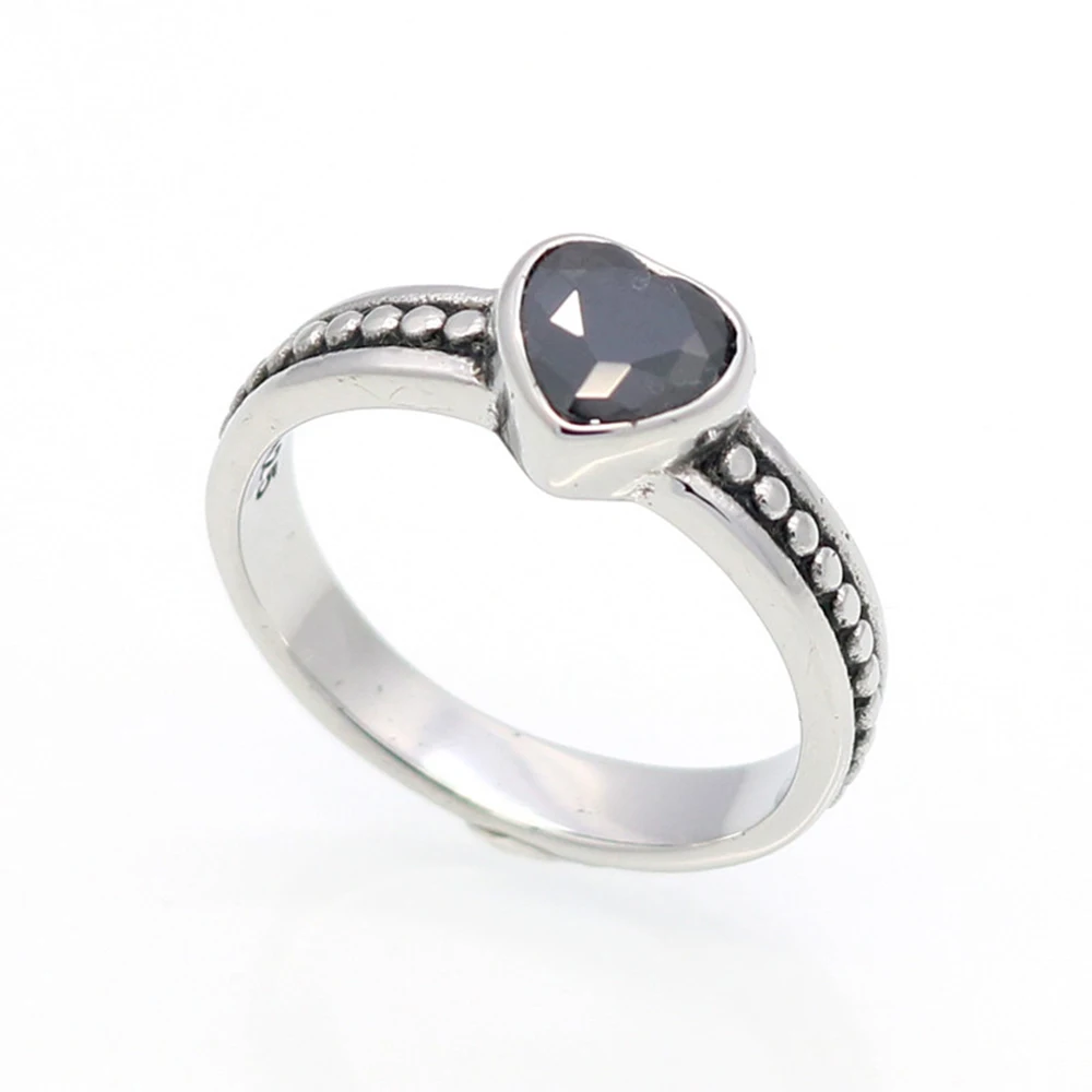 2019 Кристалл кольцо из нержавеющей стали сердце любовь кубический циркон модные