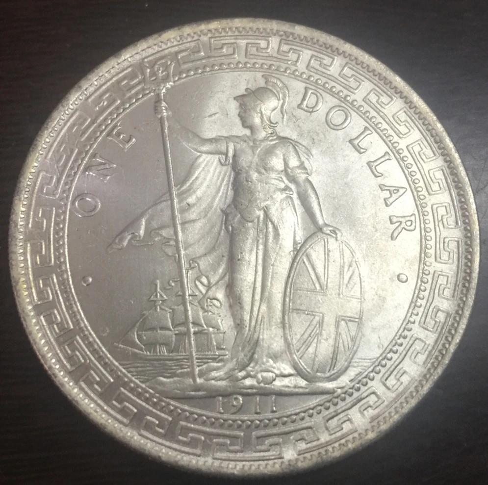 1911 Китай реплубическая монета с посеребренным мятным покрытием в